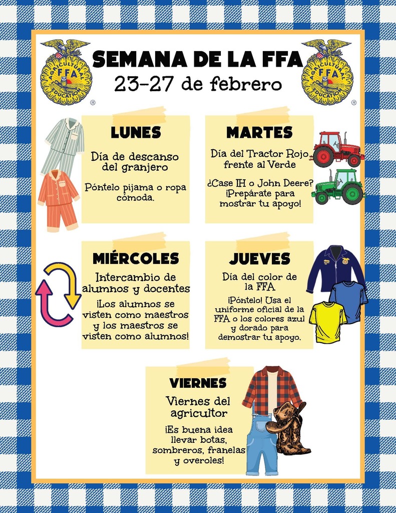 FFA week flyer spanish version