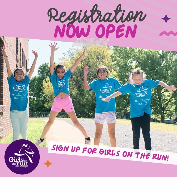 girls on the run pink and purple flyer