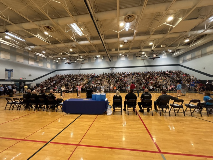 the gym filled with students