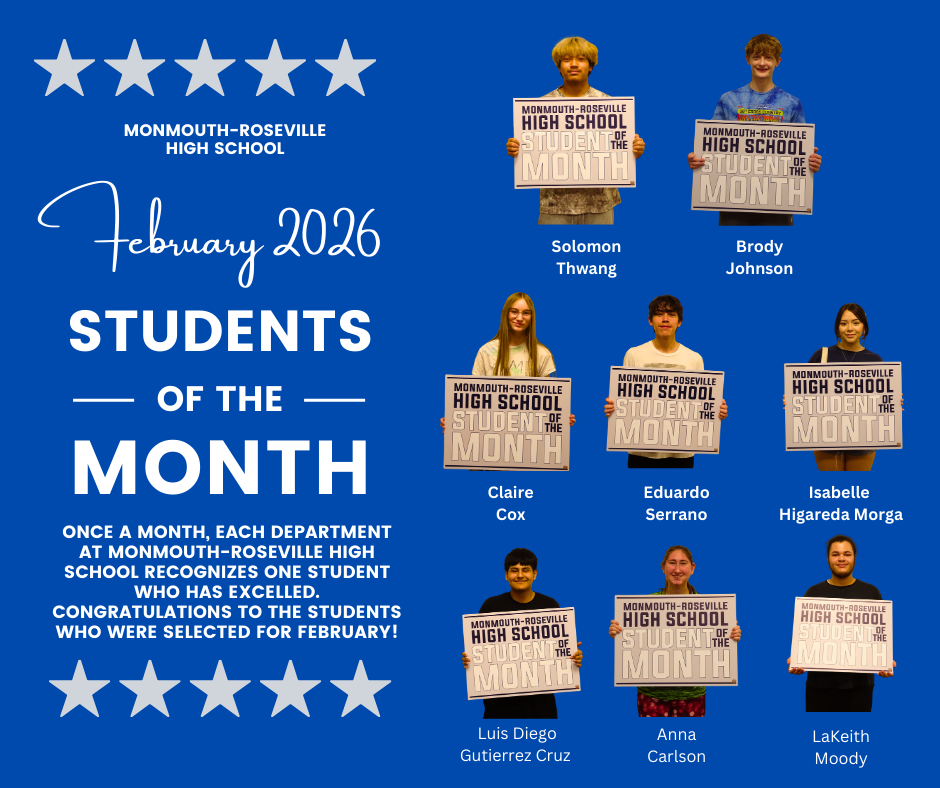 Congratulations to our February Students of the Month