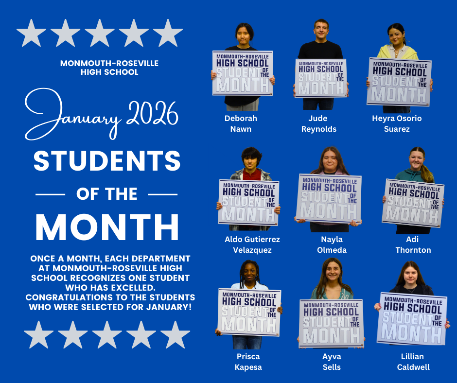 Congrats to our January Students of the Month