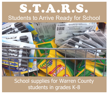 S.T.A.R.S. - School Supplies for Warren County students in K-8