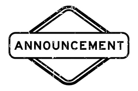 Announcement
