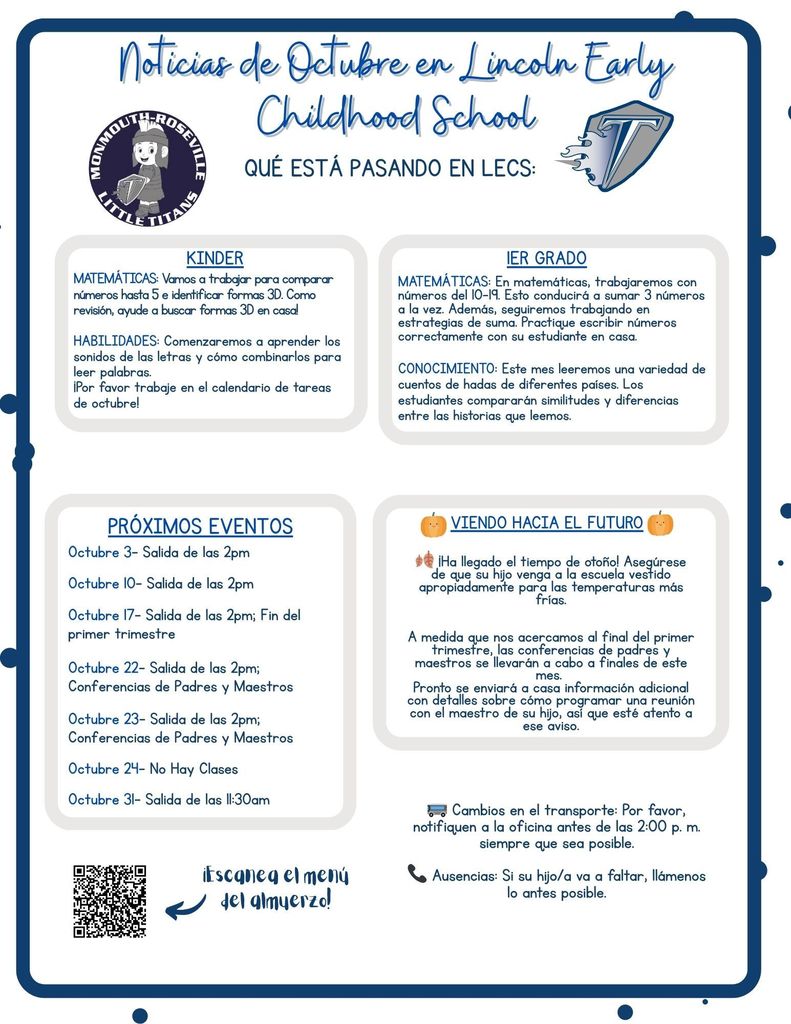 Lincoln Oct. 2025 Newsletter - Spanish