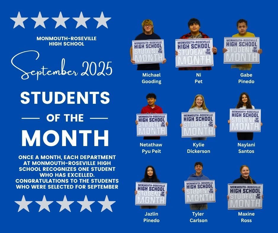 Congrats to our September Students of the Month