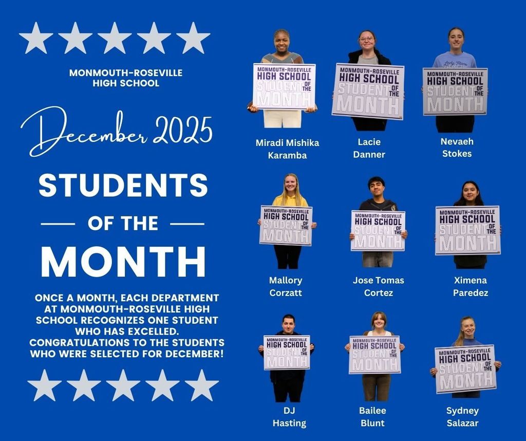 Congrats to our December Students of the Month