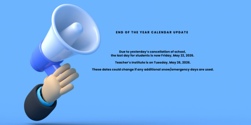End of the Year Calendar Update