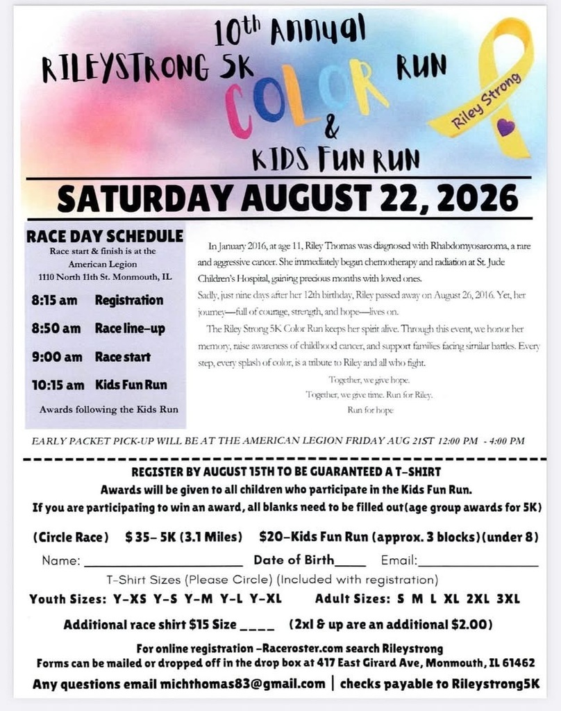 RileyStrong 10th Annual 5K Color Run