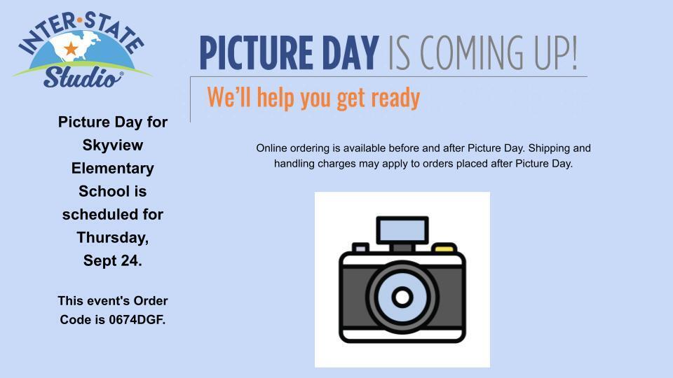 Picture Day at Skyview Sept. 24th