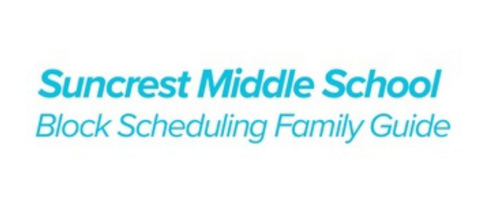 Block Scheduling Blue Text
