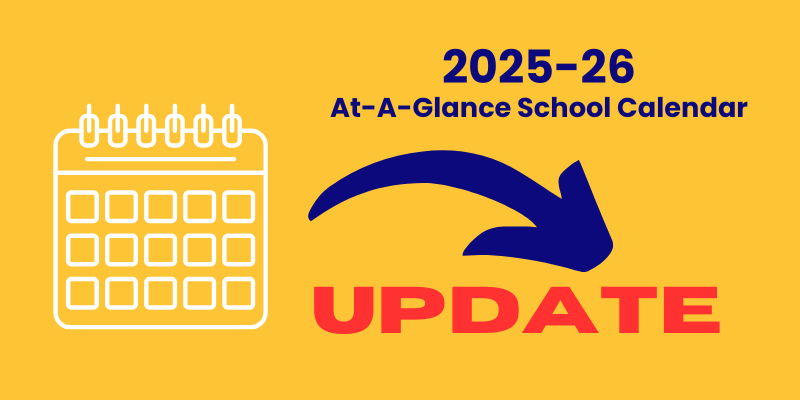2025-26 School Calendar Update