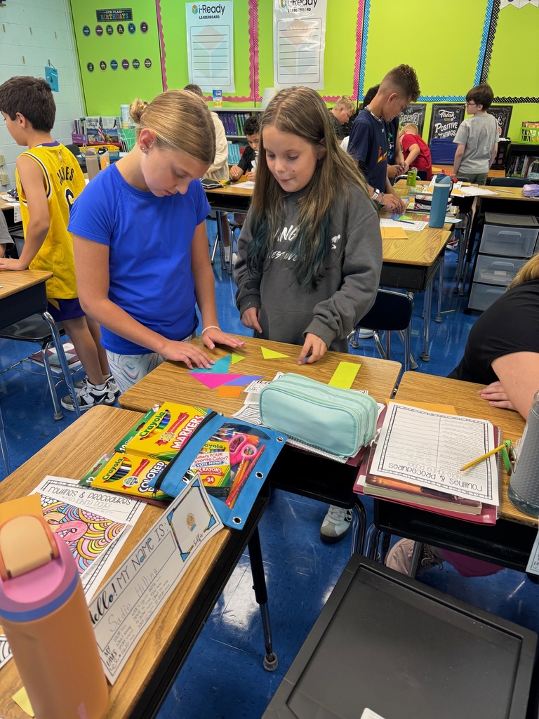 What a great first two weeks at CLES! From 5th graders working together to use Tangrams to create images and a Rock, Paper, Scissors battle to one of our 4th graders kicking off Spirit week dressed to the nines!!