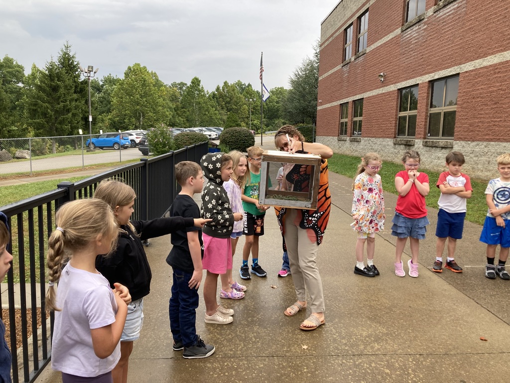 "Letting learning take flight 🦋✨ Our students released monarchs today after watching them grow!"