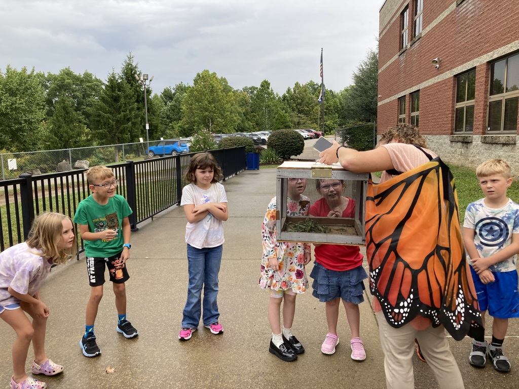 "Letting learning take flight 🦋✨ Our students released monarchs today after watching them grow!"