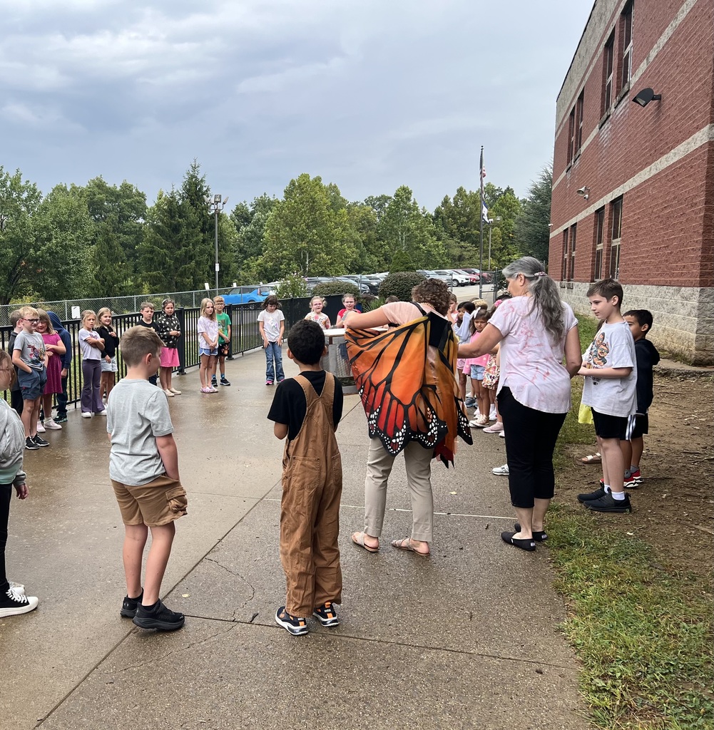 "Letting learning take flight 🦋✨ Our students released monarchs today after watching them grow!"