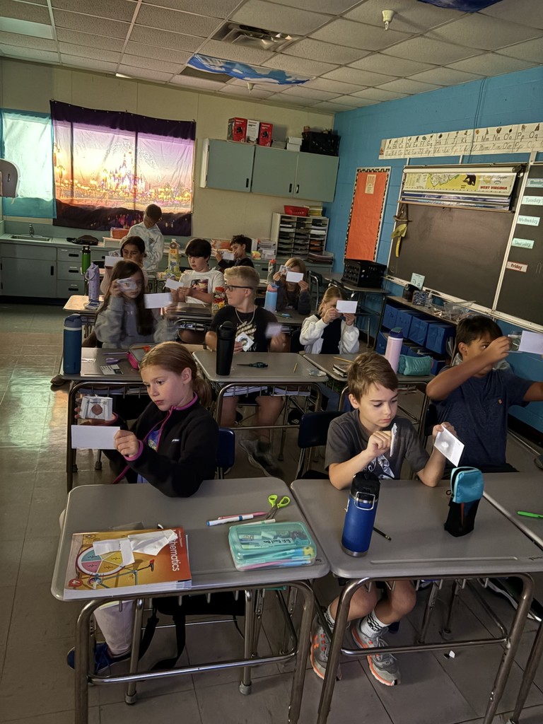 4th Grade Science learning how the eye works!