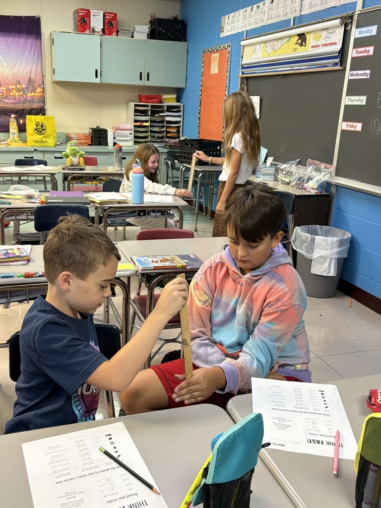 4th Grade Science students test reaction time!