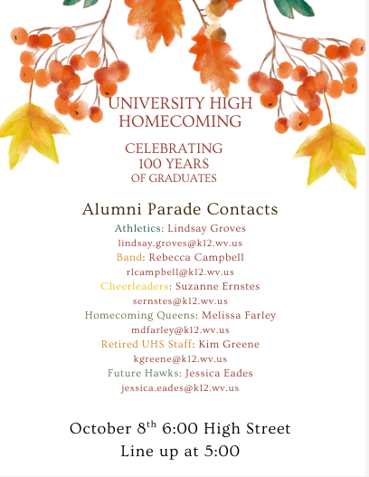 Homecoming contacts 2026