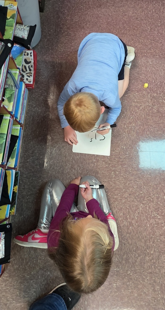 Mrs. Redman's class has been working on comparing numbers to 5 with a fun partner game!