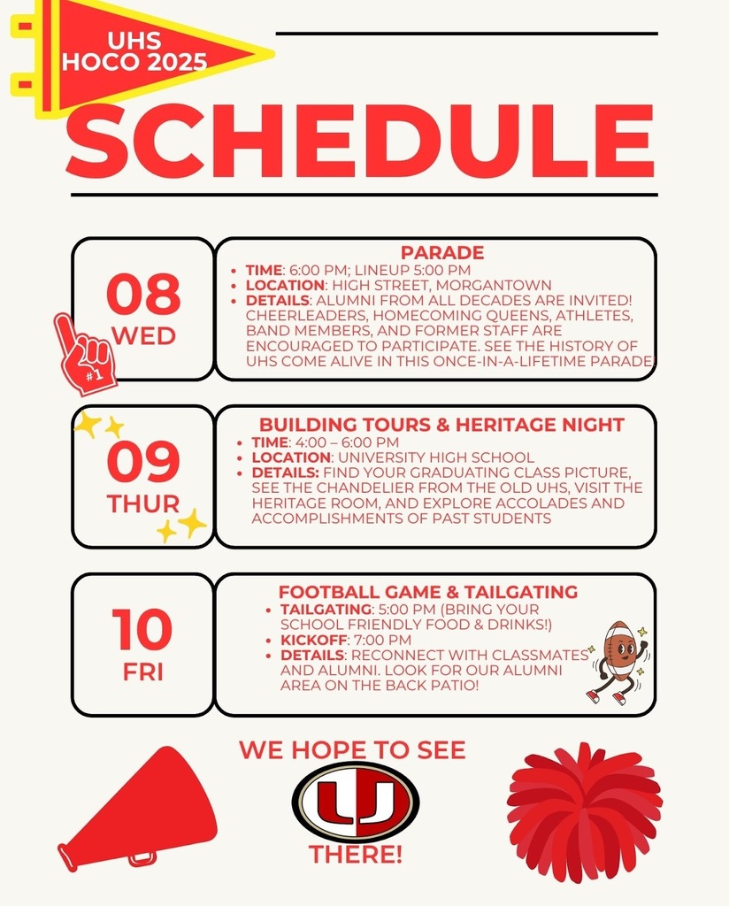 homecoming schedule 2025