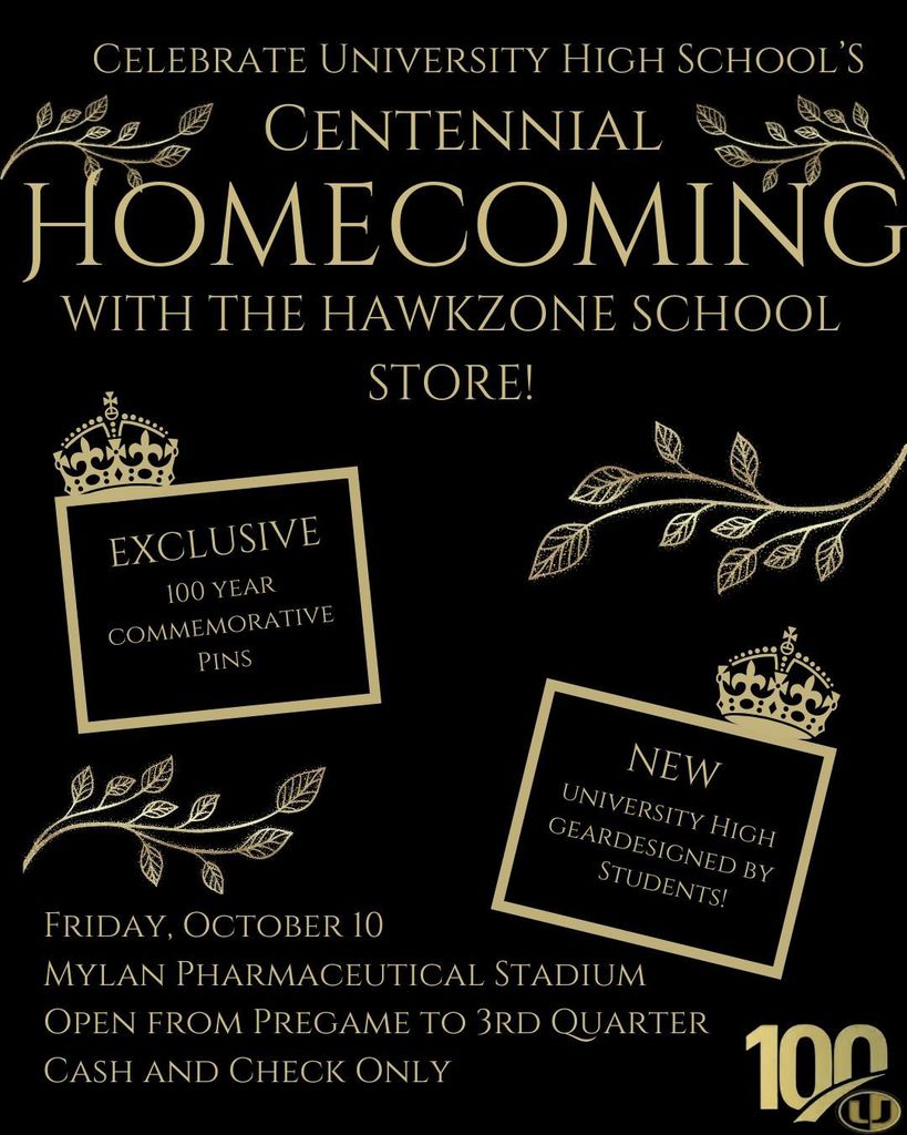 school store homecoming game flyer