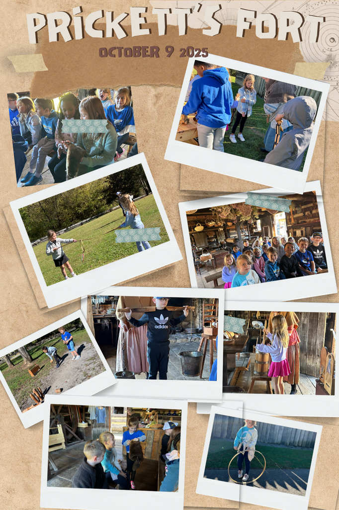 Second Grade had a blast today at Prickett's Fort!