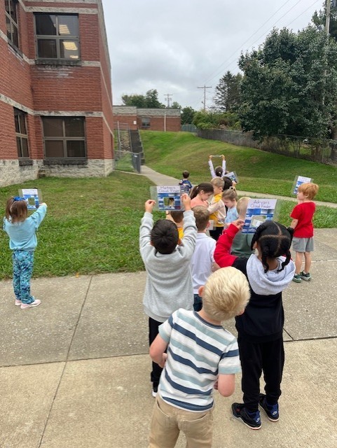 "Cloud hunting and painting our sky treasures!