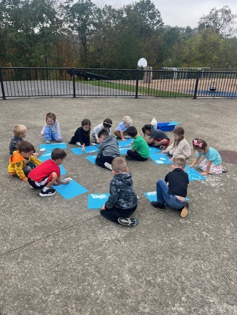 "Cloud hunting and painting our sky treasures!