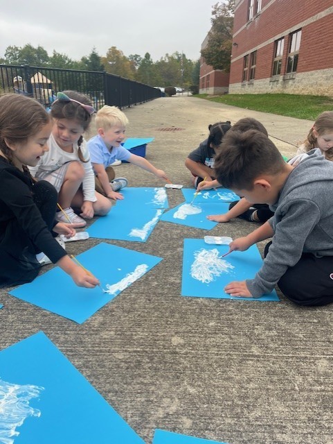 "Cloud hunting and painting our sky treasures!