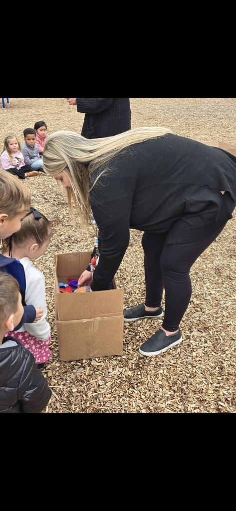 Mrs. Brittany and Ms. Belinda's Pre-K class had a blast during today’s Pumpkin Drop event! 🎃
