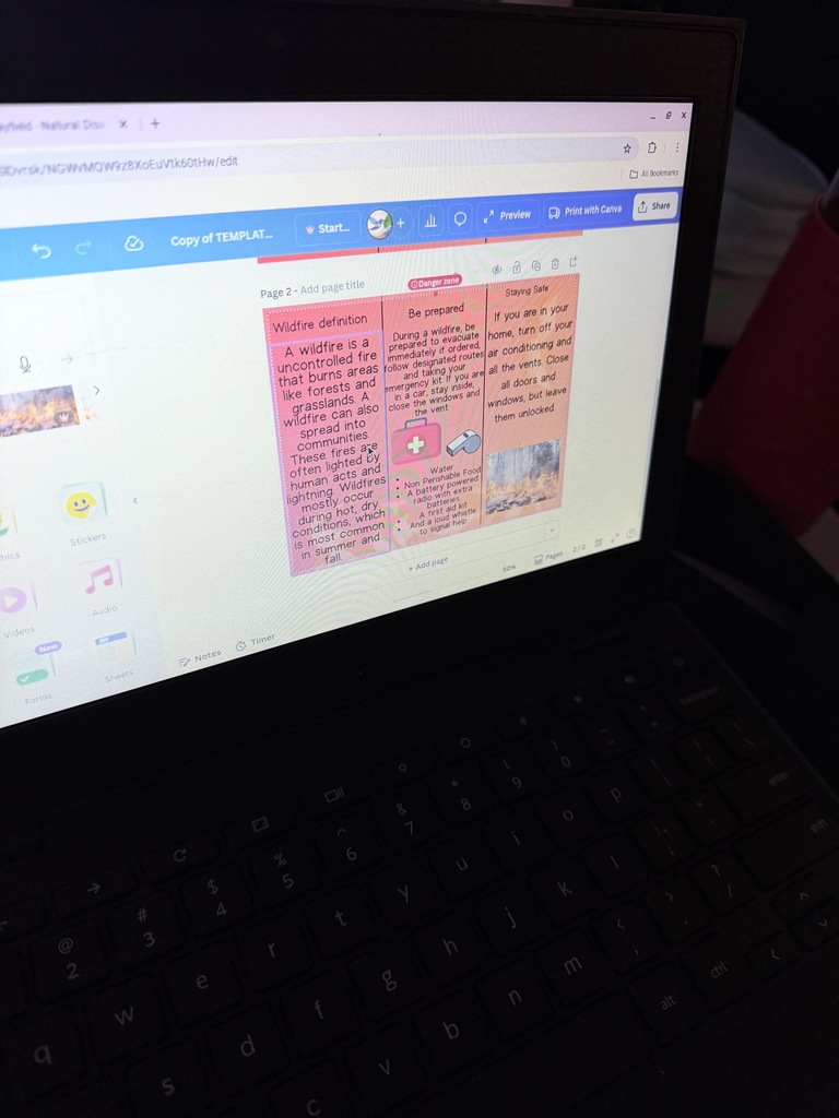 Natural disasters research + Canva creativity = these fantastic informative brochures from Mrs. Stone’s 5th grade!