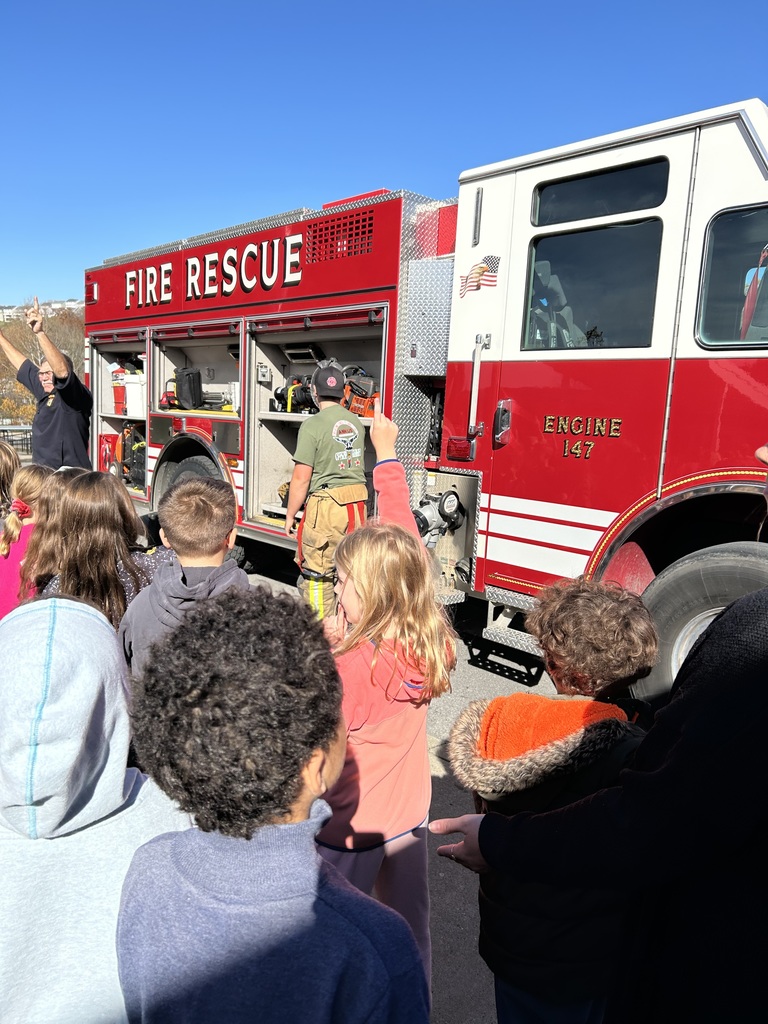 "Today, our second graders got fired up about safety during an engaging and hands-on fire safety presentation!