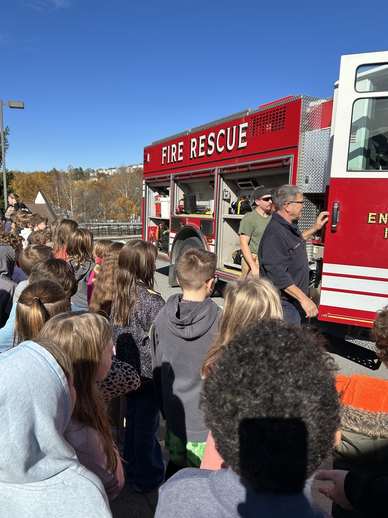 "Today, our second graders got fired up about safety during an engaging and hands-on fire safety presentation!