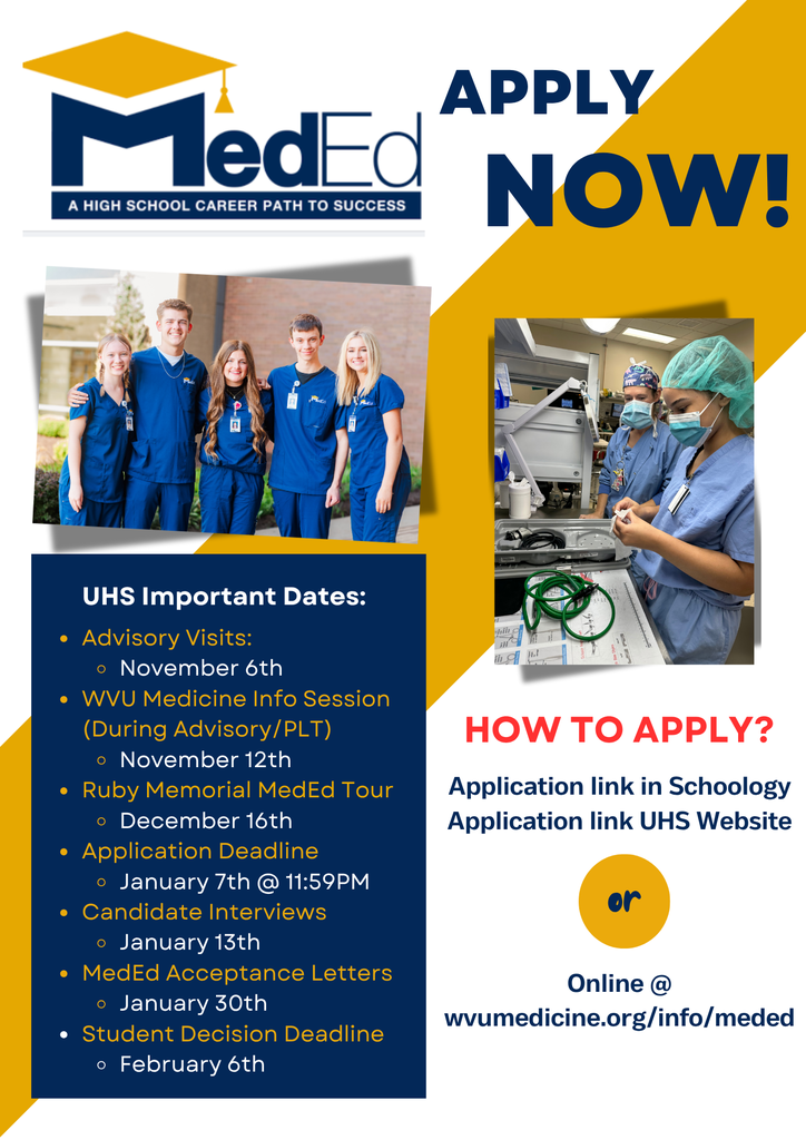 Med Ed application flyer