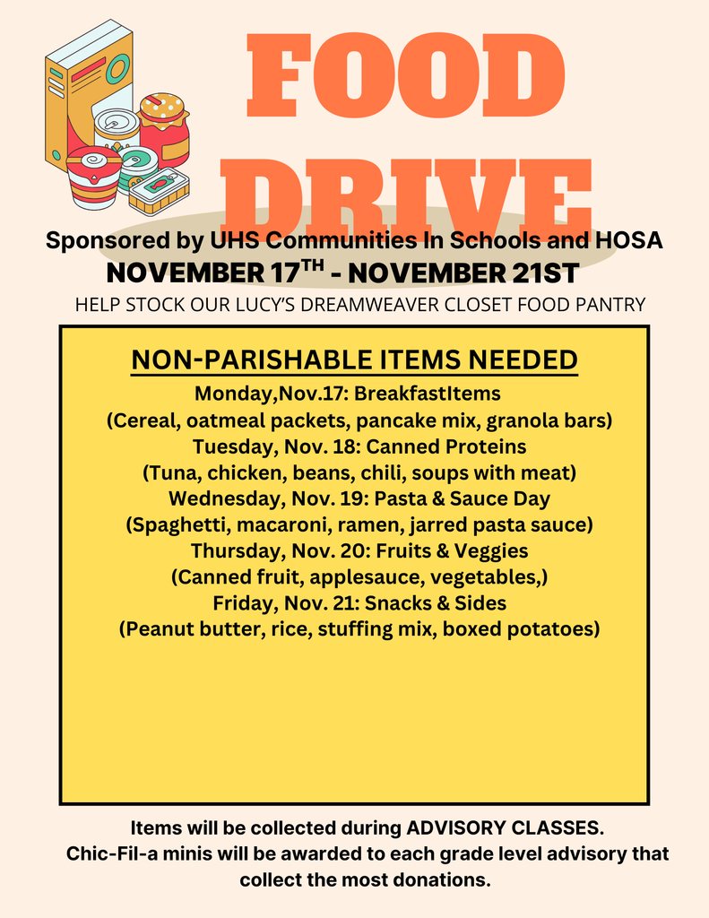 food drive flyer