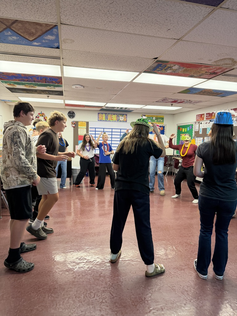 students dancing
