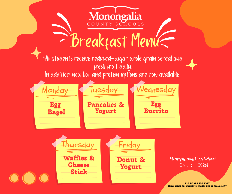 🌅New breakfast menu options will be available starting Monday, November 10! Check out the menu!