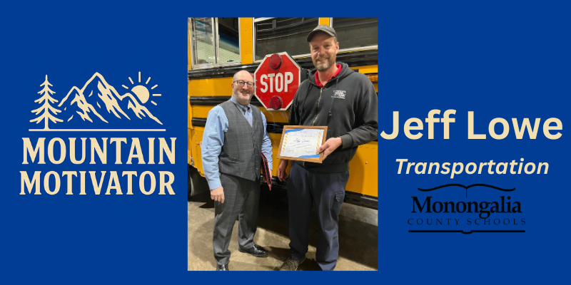 Jeff Lowe receiving the very first Mountain Motivator Award given by Dr. Eddie Campbell.