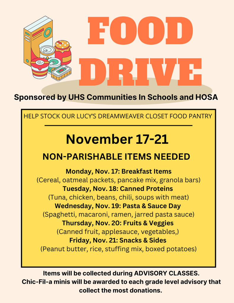 yellow block with items listed food graphics