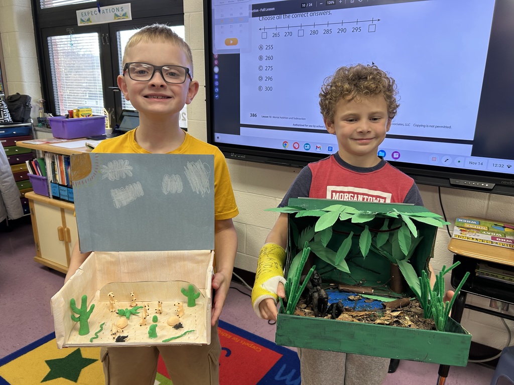 Students brought their research to life by creating vibrant dioramas that showcase their chosen animal in its natural habitat. Each display is a mini world packed with creativity and fascinating facts!