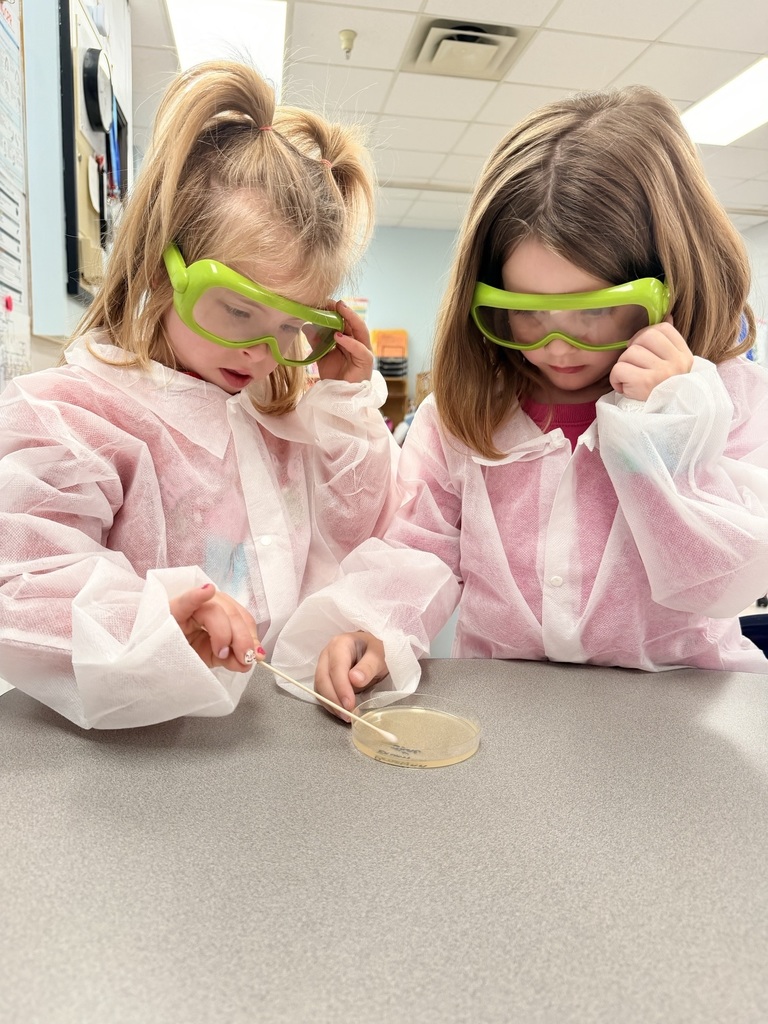Hands-on learning: Pre-K students discovering the magic of microbiology.