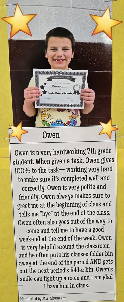 Student of the Month