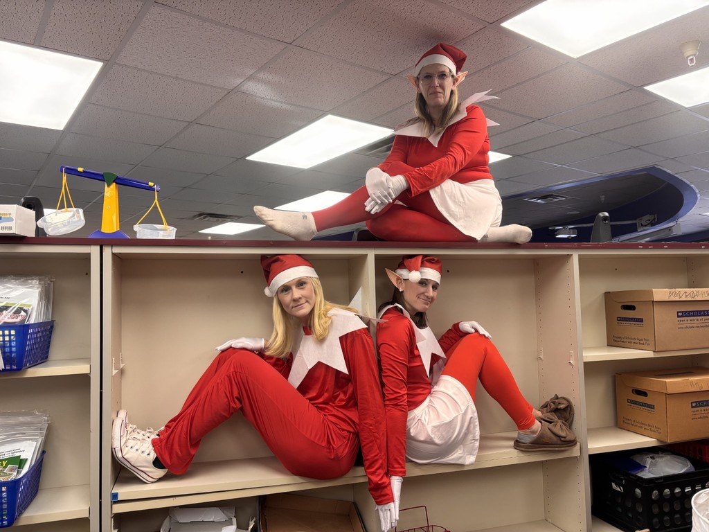 Keeping an eye on the holiday cheer—Elf Squad on duty!