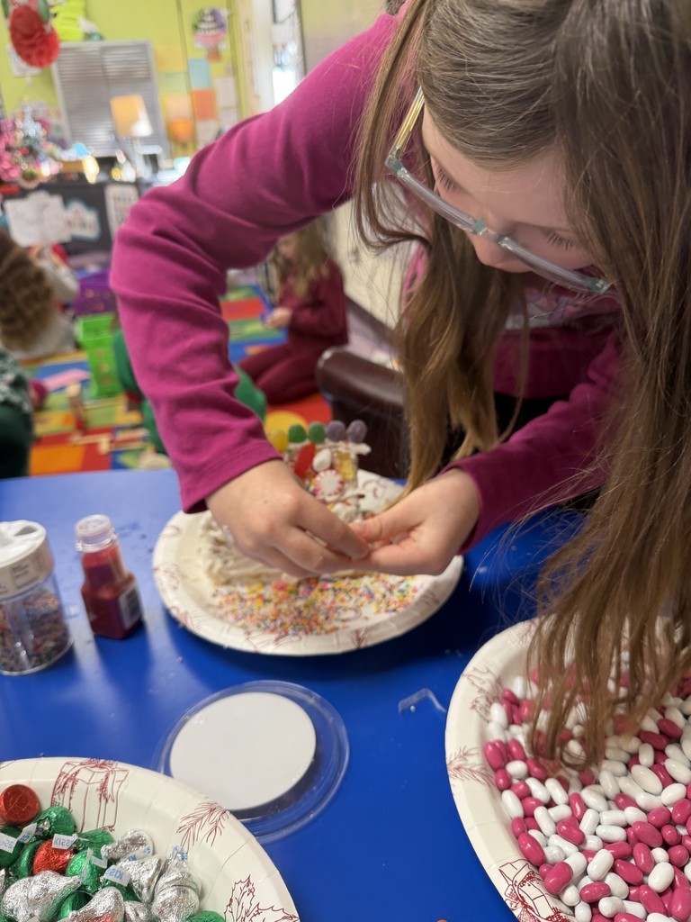The best way to spread holiday cheer is decorating gingerbread houses here!