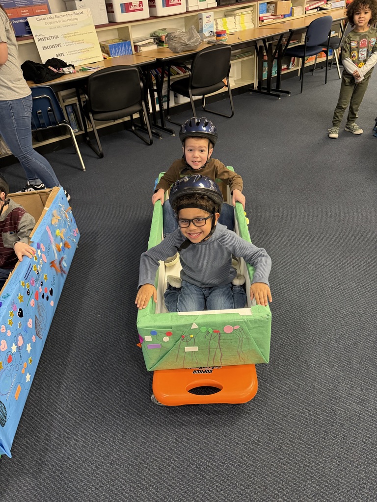Mrs. Brittany and Ms. Kaitlyn's Pre-K classes competed in bobsledding, curling, and alpine skiing today!