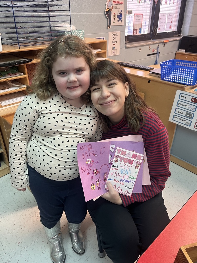 Miss Laura and Mrs. Tammy's class has been learning about community helpers and hidden heroes. Today for Valentine's Day they delivered some Valentine's to hidden heroes around our school! 