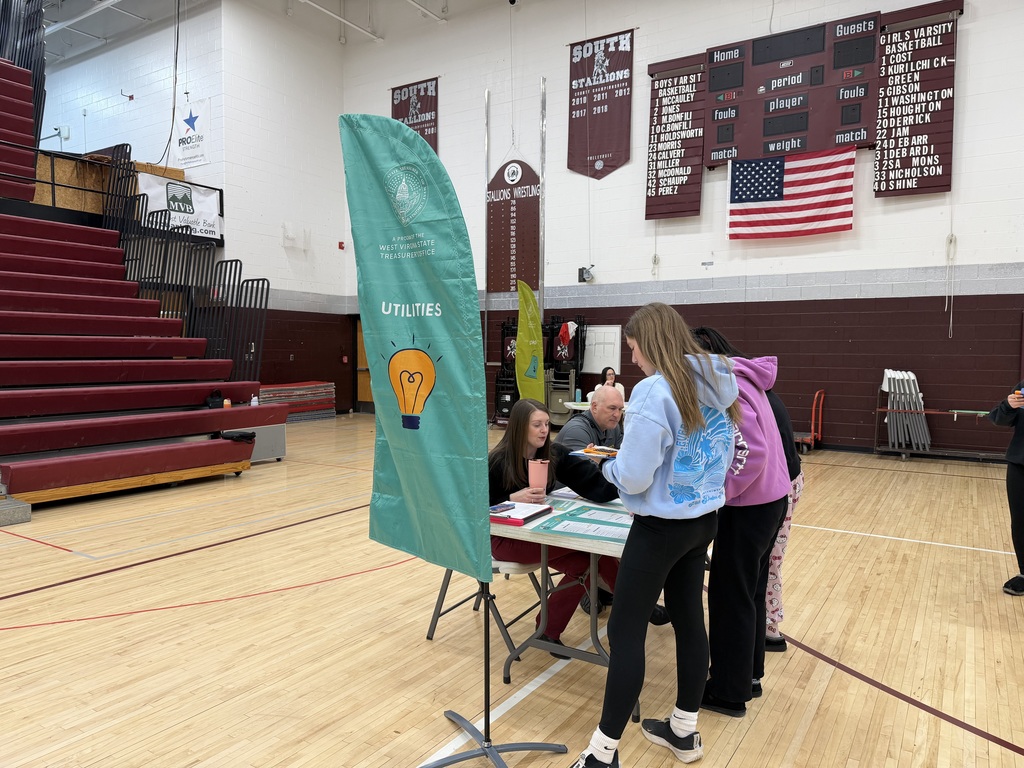 Students at a station