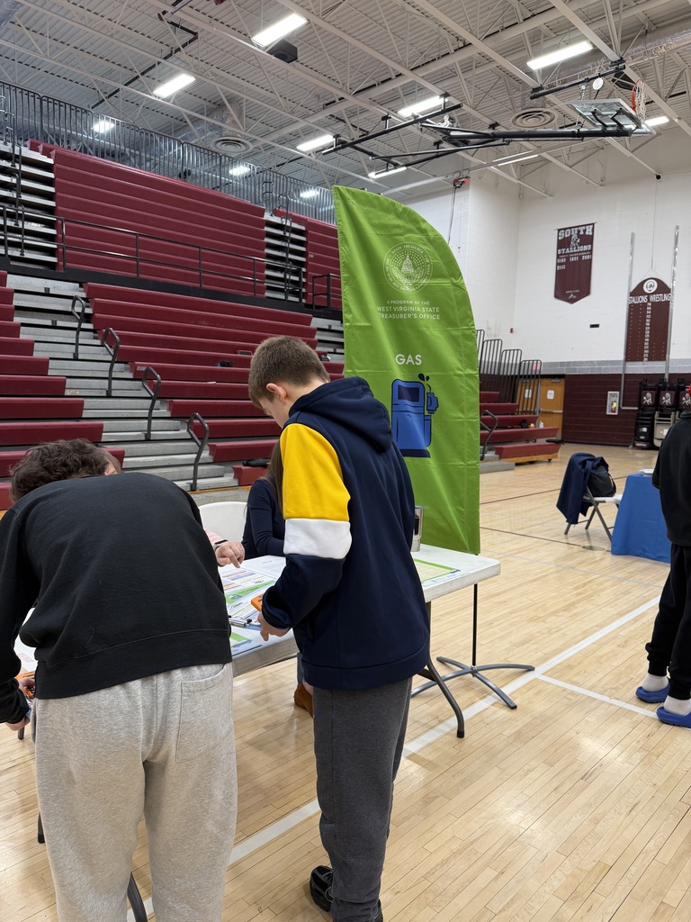 Students at a station