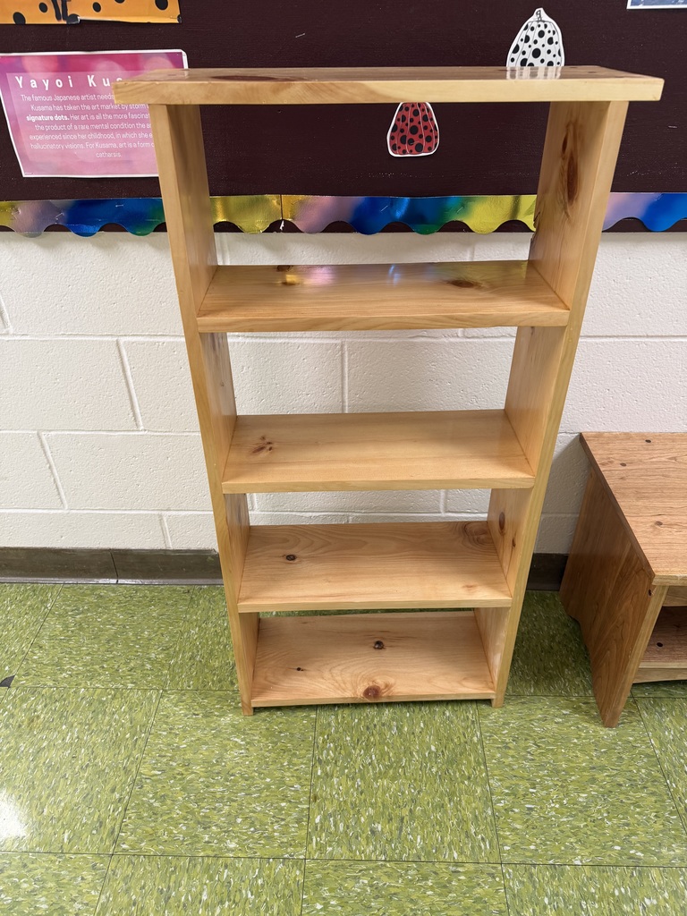 wooden bookcase