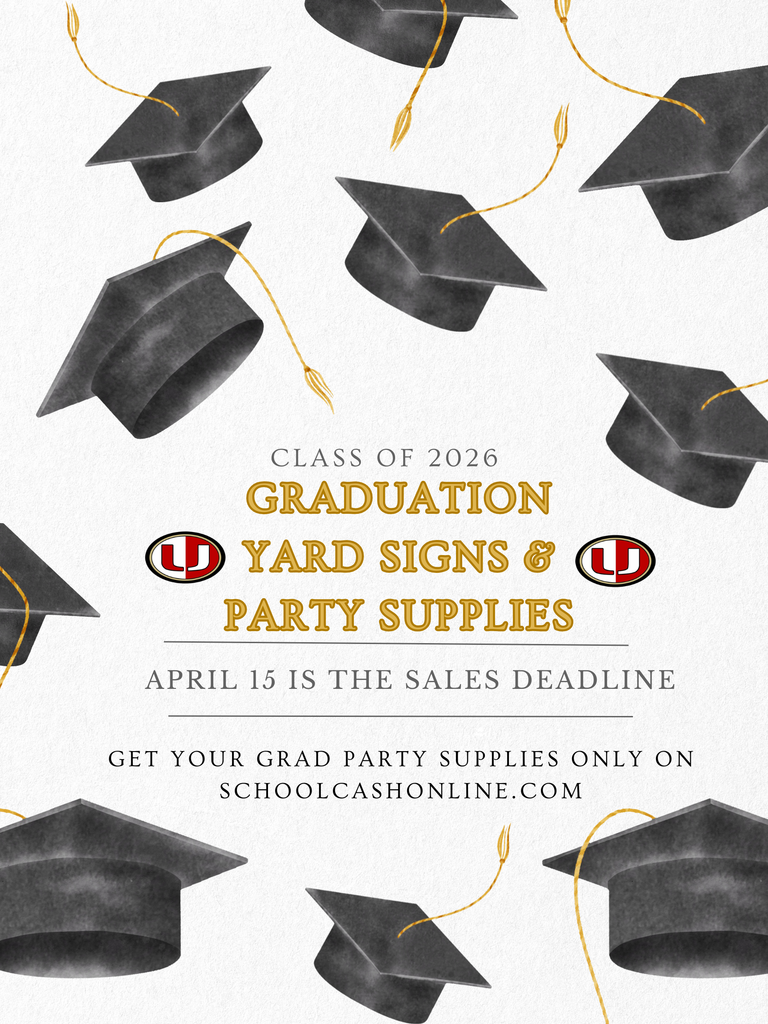 graduation yard signs and party supplies orders due April 15 contact deborah.mulhall@k12.wv.us if you have any questions